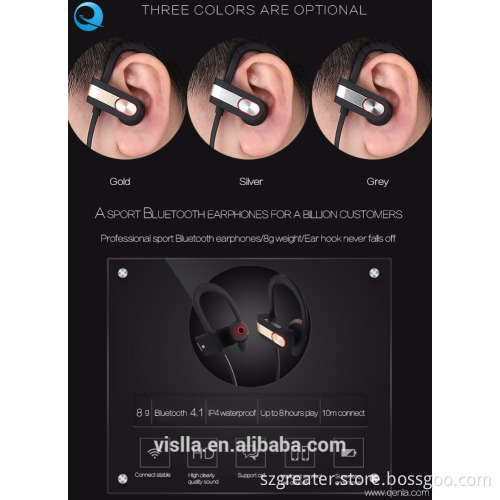 2017 Newest Noise Cancelling Bluetooth V4.1 Version Sport Wireless Bluetooth Headset Stereo Bluetooth headphone